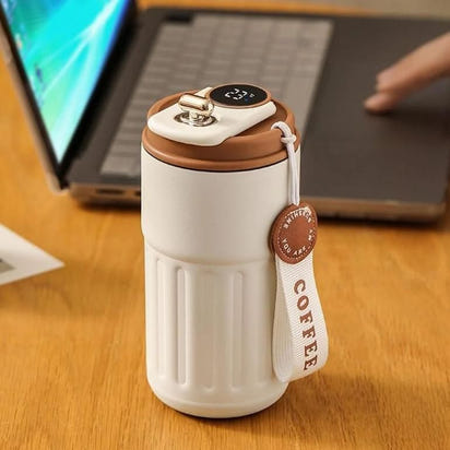 Smart Temperature Display Coffee Mug - 500ml Stainless Steel Hot & Cold Flask