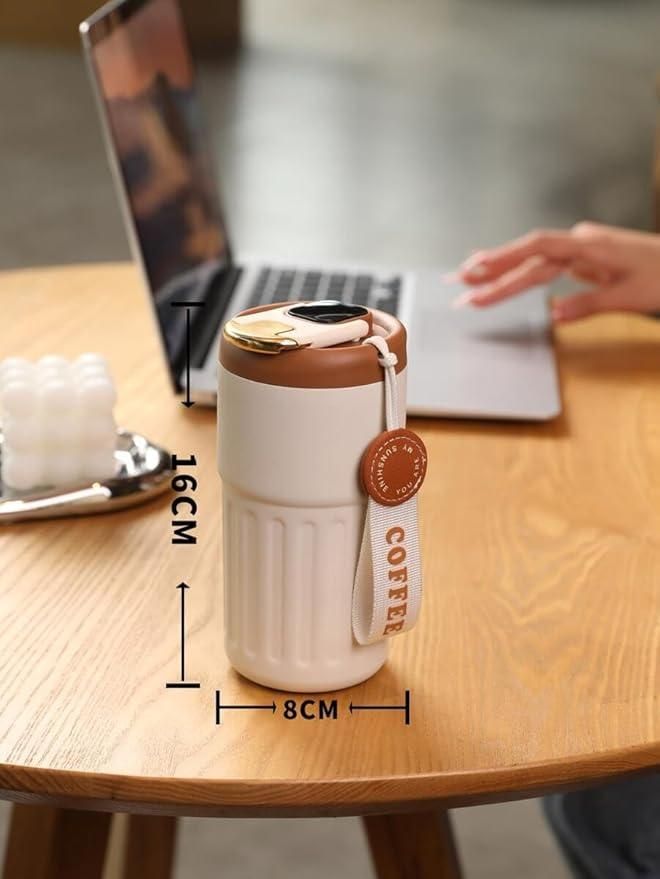 Smart Temperature Display Coffee Mug - 500ml Stainless Steel Hot & Cold Flask