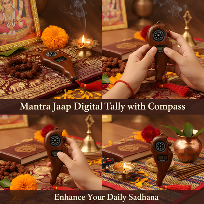 🕉️ Electronic Mantra Jaap Finger Counter with Compass | Spiritual Jap Mala Alternative 🙏