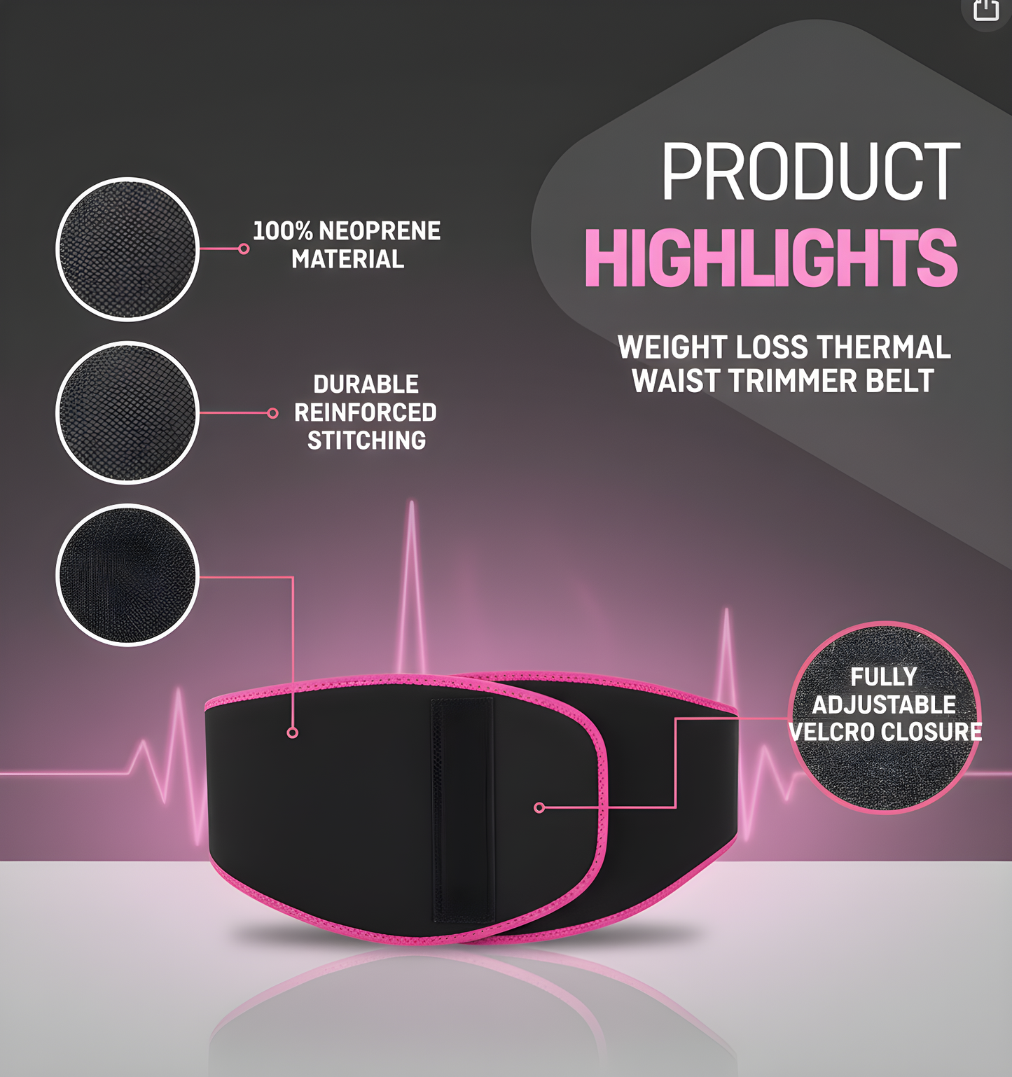 Thermal Sweat Waist Belt✨| Sweat Wrap for Faster Fat Burn