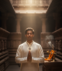 Hanuman Ji Pendant Oxodaised Silver Chain