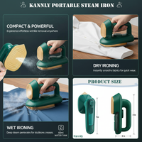 2-in-1 Portable Travel Steamer & Mini Iron – Handheld Dry & Wet Ironing for Clothes, Compact for Home & Travel