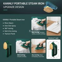 2-in-1 Portable Travel Steamer & Mini Iron – Handheld Dry & Wet Ironing for Clothes, Compact for Home & Travel