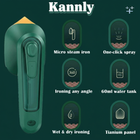 2-in-1 Portable Travel Steamer & Mini Iron – Handheld Dry & Wet Ironing for Clothes, Compact for Home & Travel