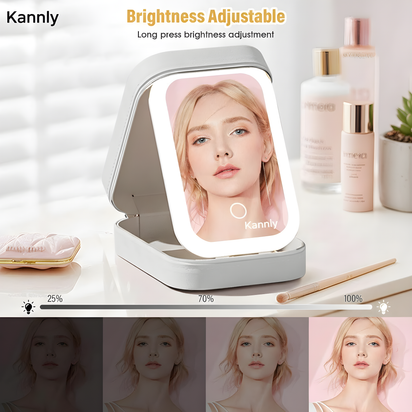 Makeup & Jewelry Box with LED Mirror