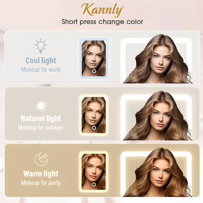 Makeup & Jewelry Box with LED Mirror