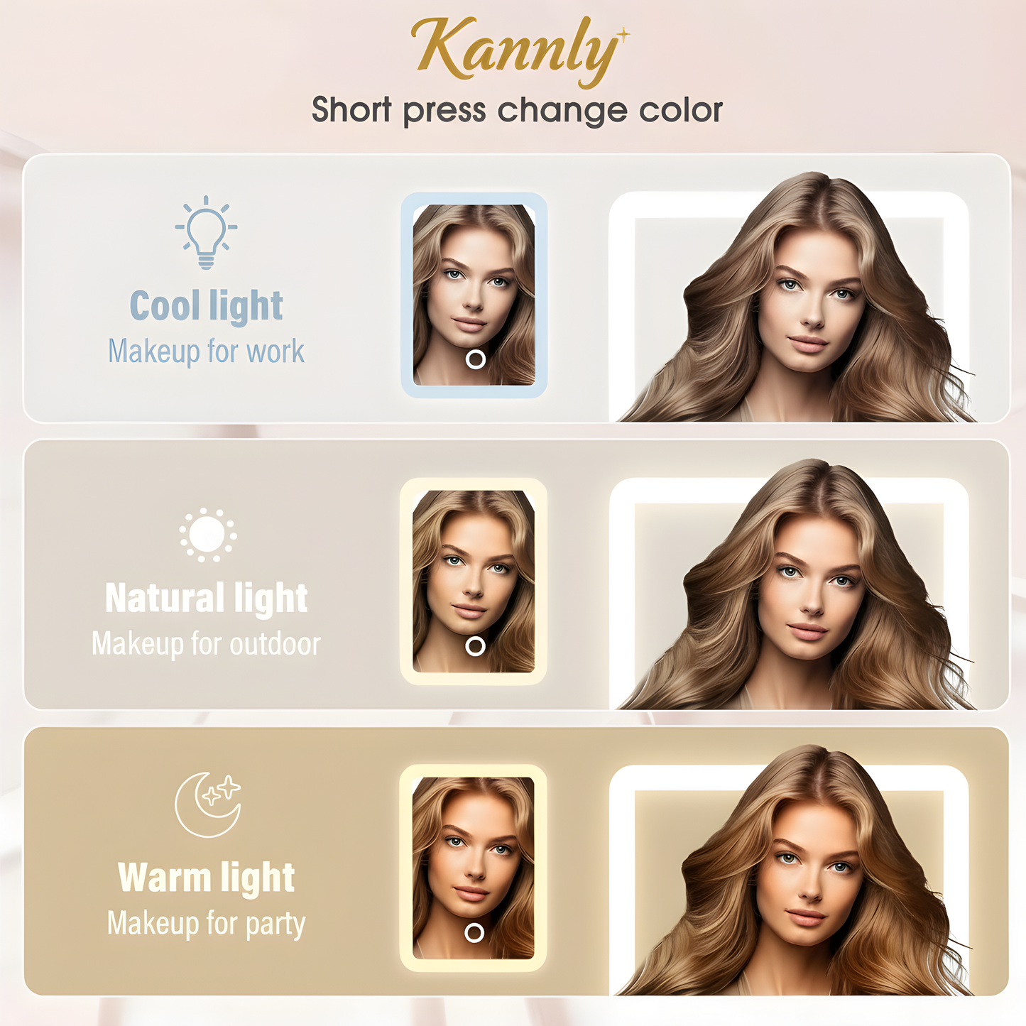 Makeup & Jewelry Box with LED Mirror