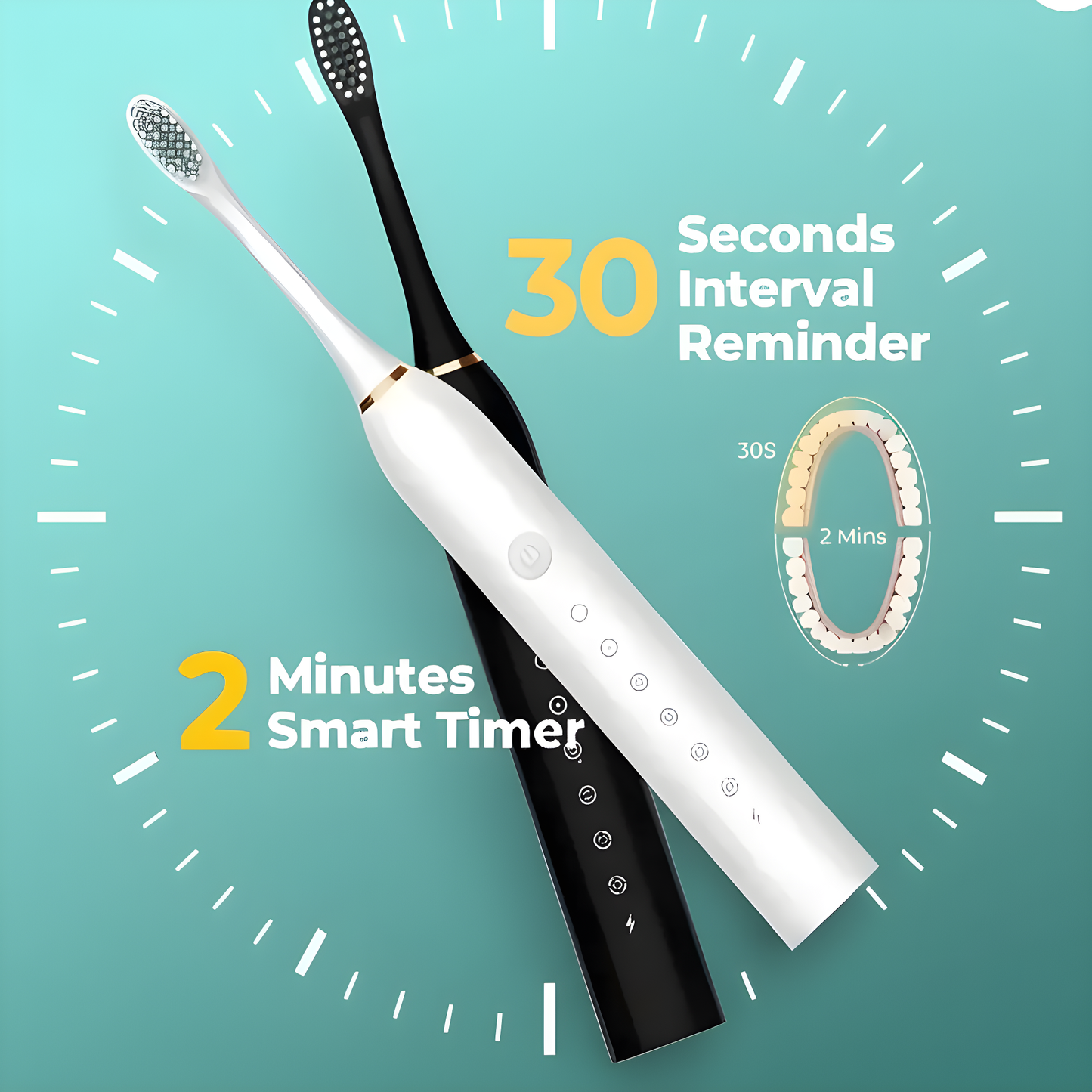 Electric Toothbrush X-3 for Teeth & Gums Care – Soft Bristles, Deep Cleaning, Daily Oral Hygiene