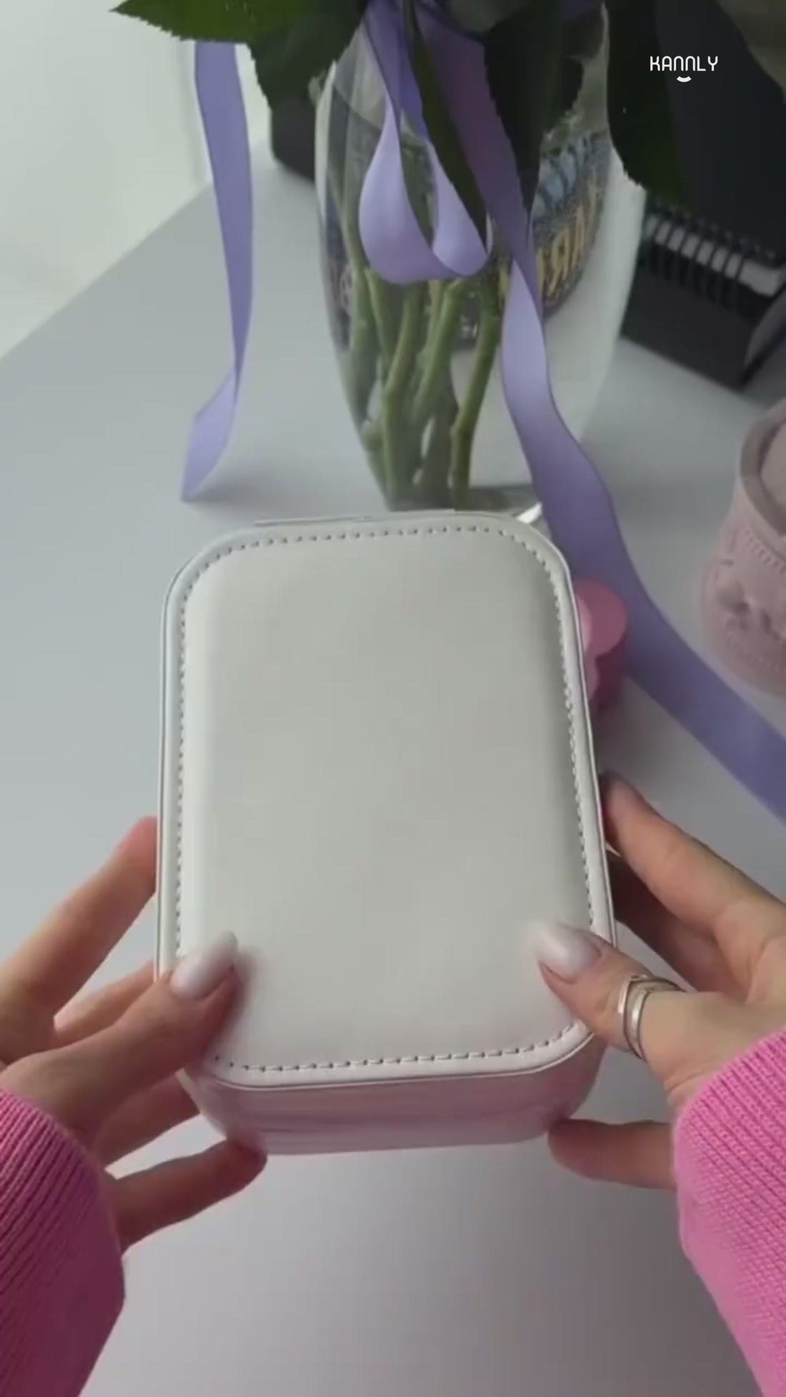 Makeup & Jewelry Box with LED Mirror video